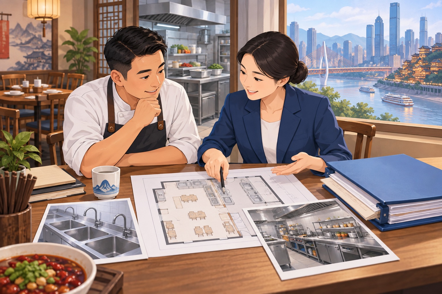 重庆食品经营许可证：经营场景与办理准备示意